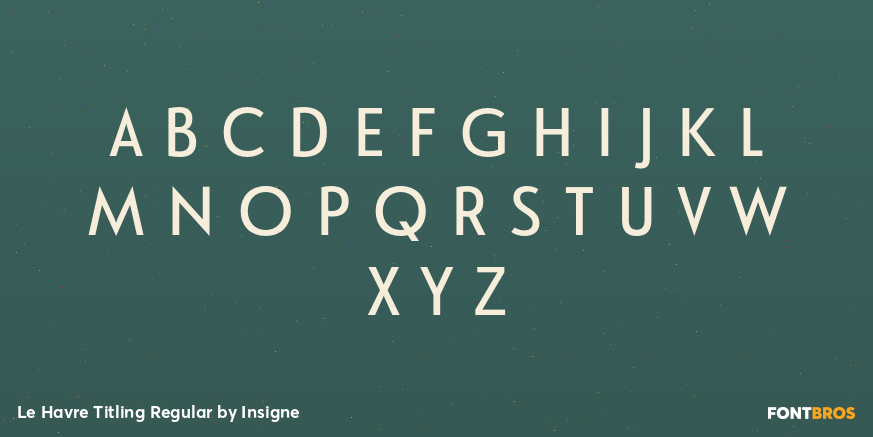 Le Havre Titling Regular Font Poster #1