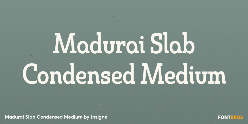 Madurai Slab Condensed Medium Font Poster #1