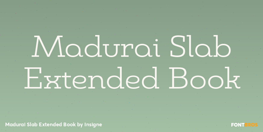 Madurai Slab Extended Book Font Poster #1