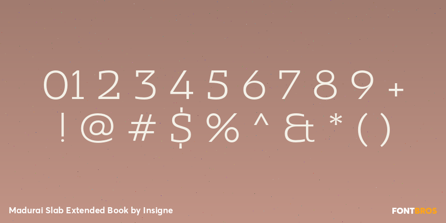 Madurai Slab Extended Book Font Poster #4