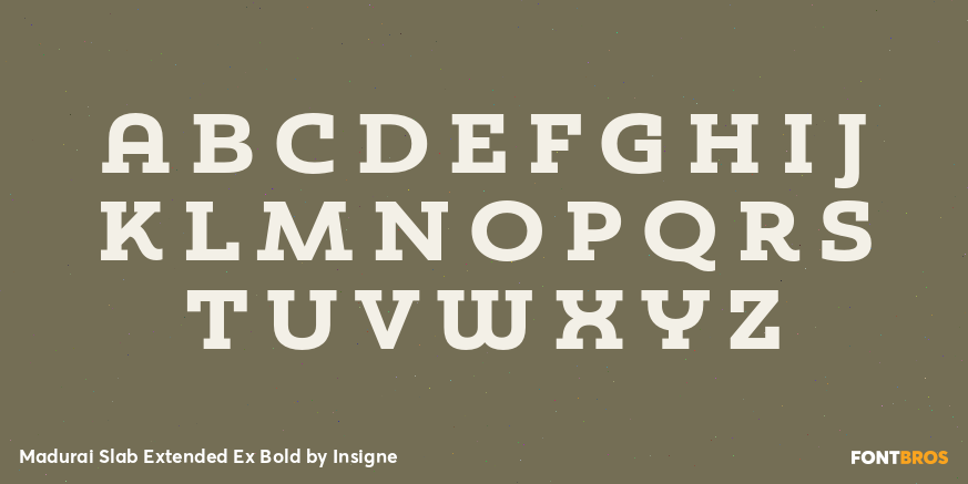 Madurai Slab Extended Ex Bold Font Poster #2