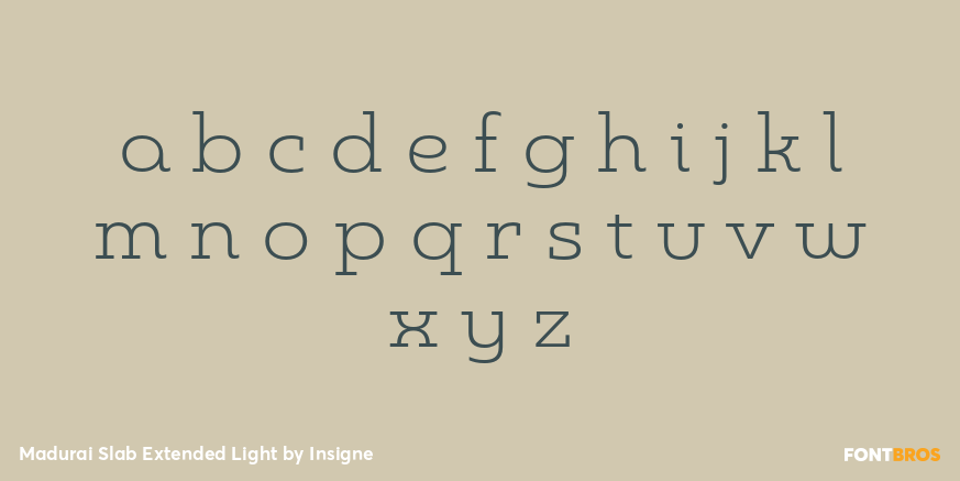 Madurai Slab Extended Light Font Poster #1