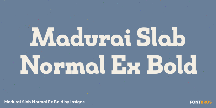 Madurai Slab Normal Ex Bold Font Poster #1