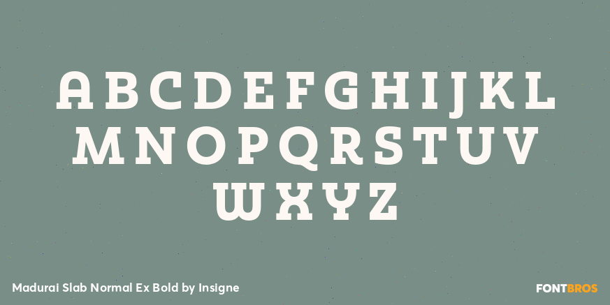 Madurai Slab Normal Ex Bold Font Poster #2