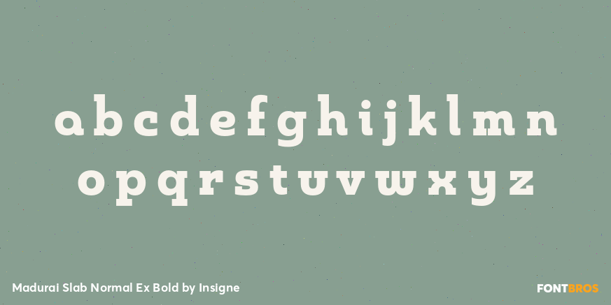 Madurai Slab Normal Ex Bold Font Poster #3