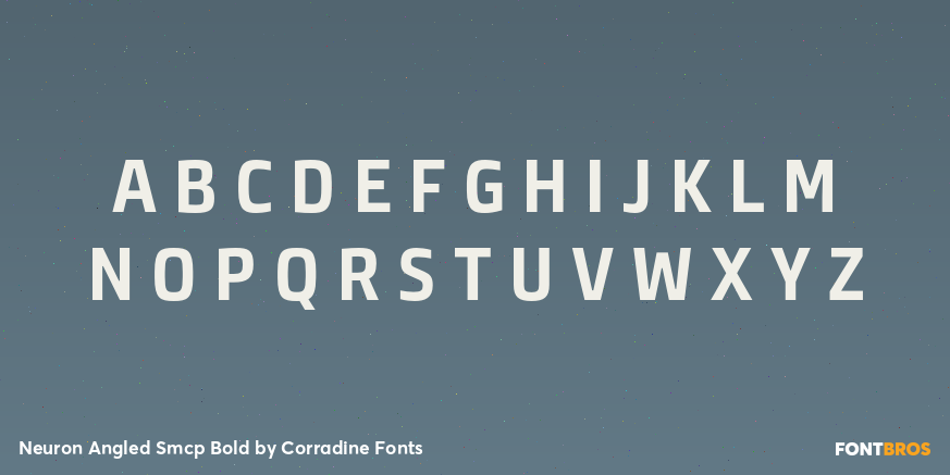 Neuron Angled Smcp Bold Font Poster #2