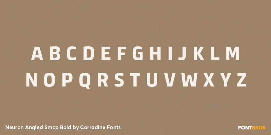 Neuron Angled Smcp Bold Font Poster #3