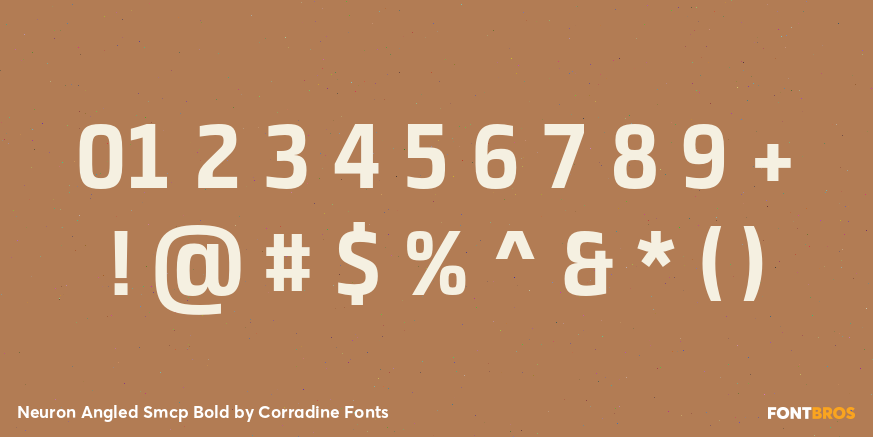 Neuron Angled Smcp Bold Font Poster #4