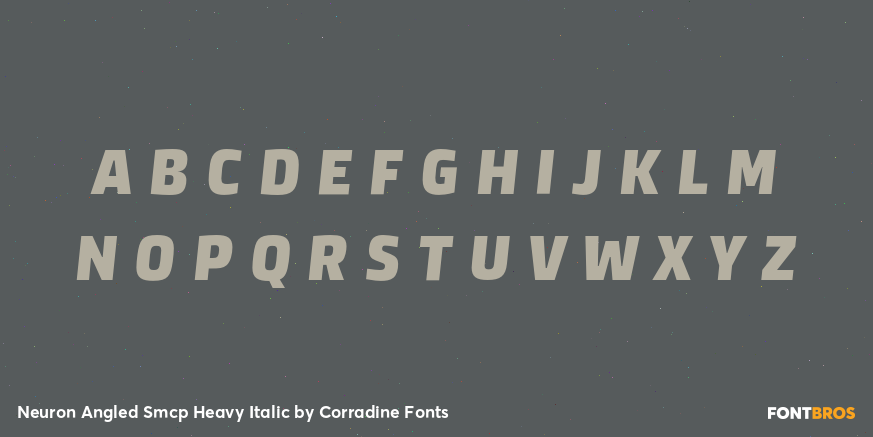 Neuron Angled Smcp Heavy Italic Font Poster #3