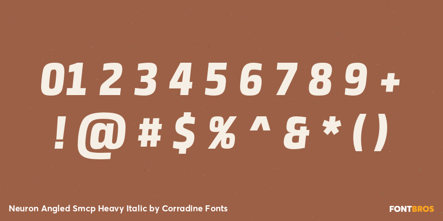 Neuron Angled Smcp Heavy Italic Font Poster #4