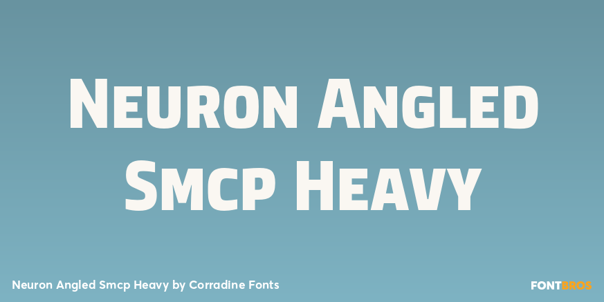 Neuron Angled Smcp Heavy Font Poster #1