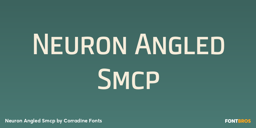 Neuron Angled Smcp Font Poster #1