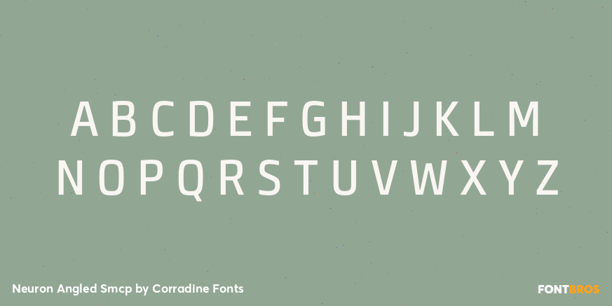 Neuron Angled Smcp Font Poster #2