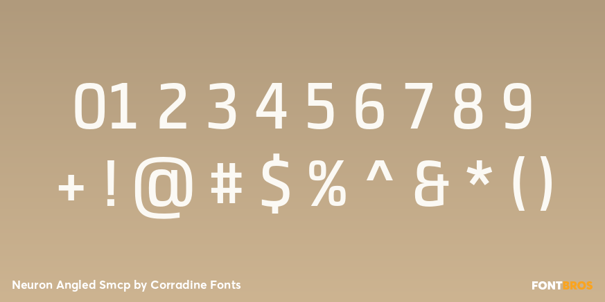 Neuron Angled Smcp Font Poster #4
