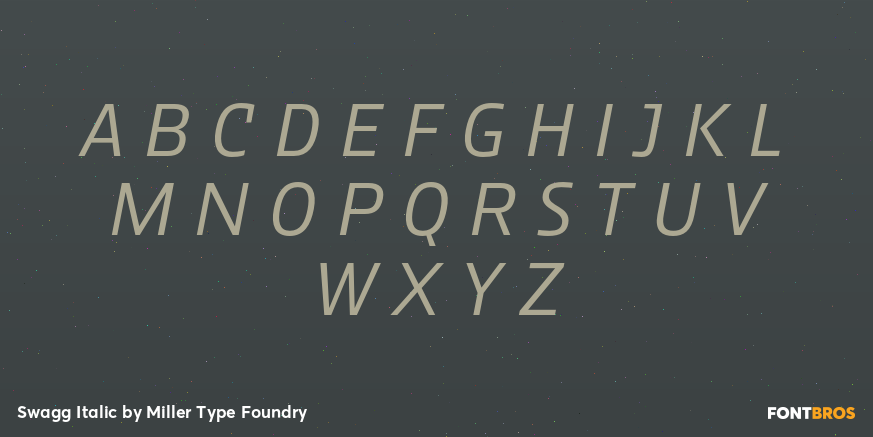 Swagg Italic Font Poster #1