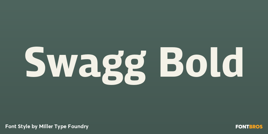 Swagg Bold Font Poster #1