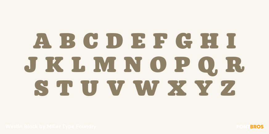 Westin Black Font Poster #2