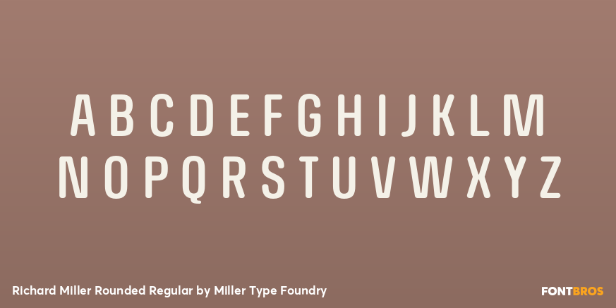 Richard Miller Rounded Regular Font Poster #3