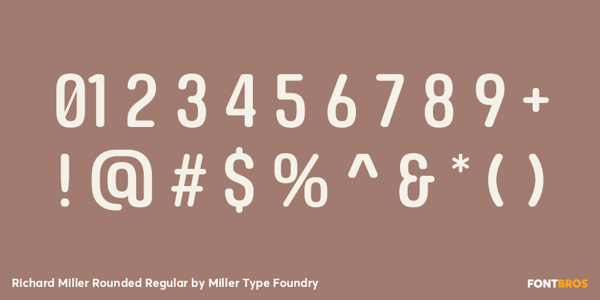 Richard Miller Rounded Regular Font Poster #4