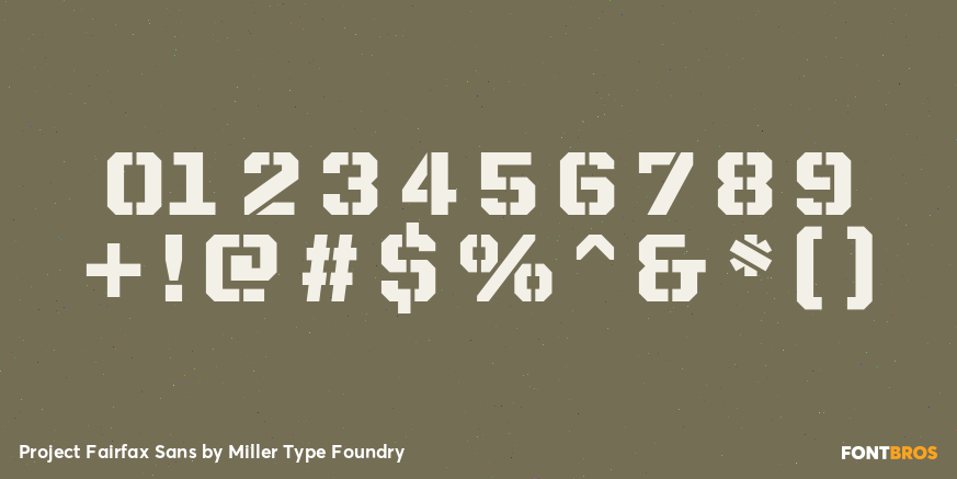 Project Fairfax Sans Font Poster #1