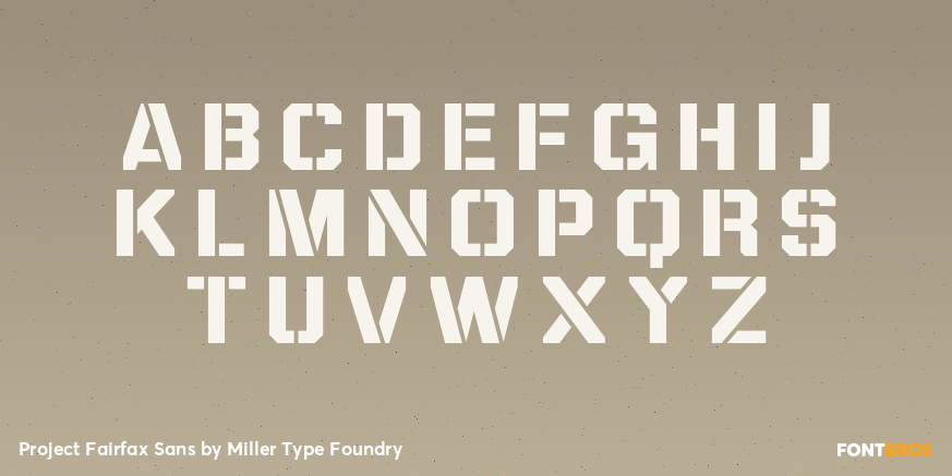 Project Fairfax Sans Font Poster #2