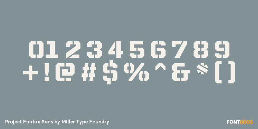 Project Fairfax Sans Font Poster #4