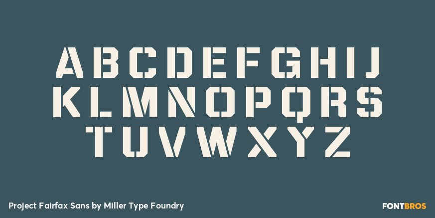 Project Fairfax Sans Font Poster #1