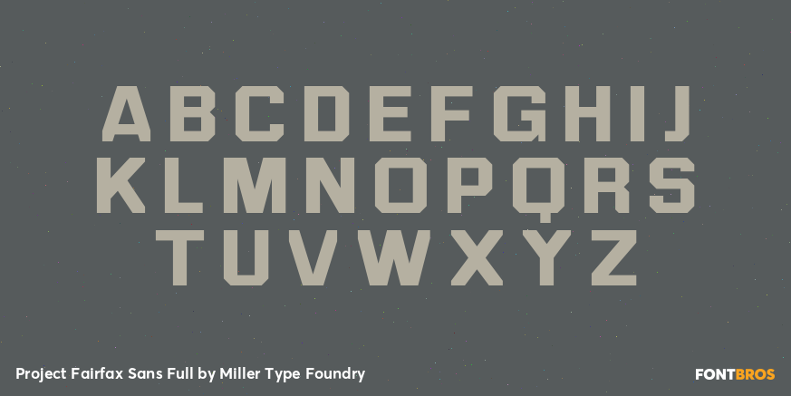 Project Fairfax Sans Full Font Poster #2