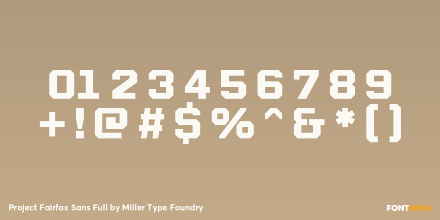 Project Fairfax Sans Full Font Poster #4