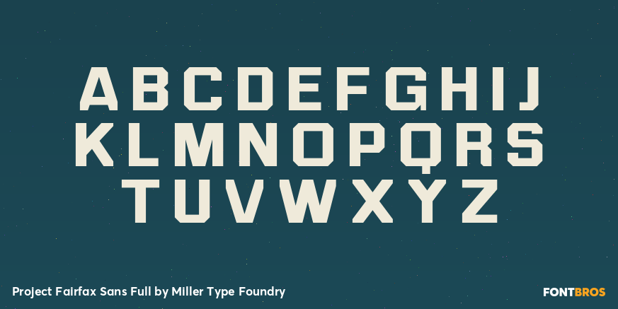 Project Fairfax Sans Full Font Poster #1