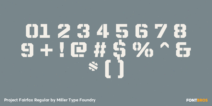 Project Fairfax Regular Font Poster #4