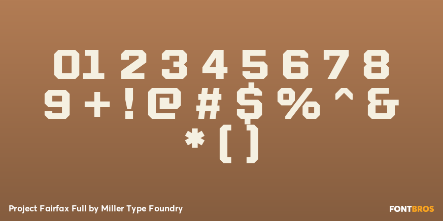 Project Fairfax Full Font Poster #1