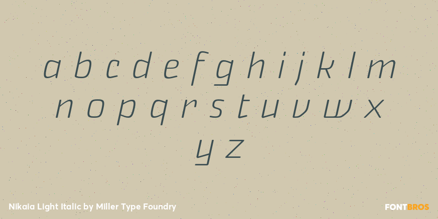 Nikaia Light Italic Font Poster #3