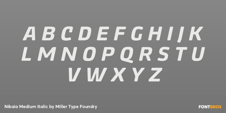 Nikaia Medium Italic Font Poster #2