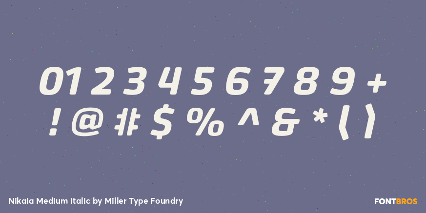 Nikaia Medium Italic Font Poster #4