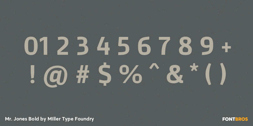 Mr. Jones Bold Font Poster #4