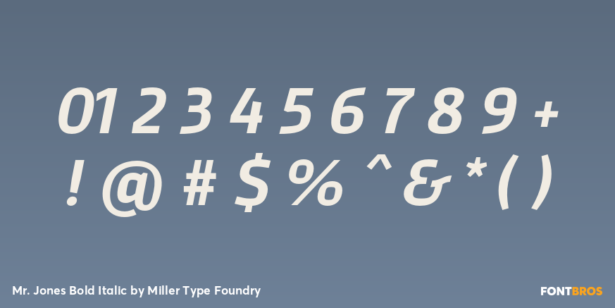 Mr. Jones Bold Italic Font Poster #4