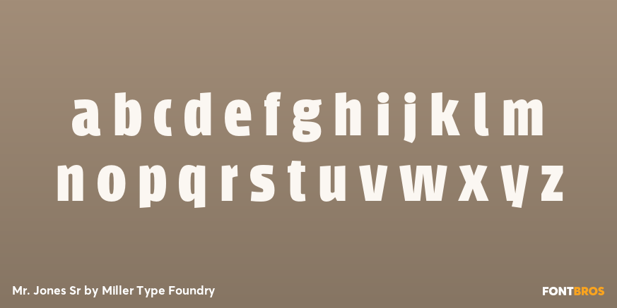 Mr. Jones Sr Font Poster #3
