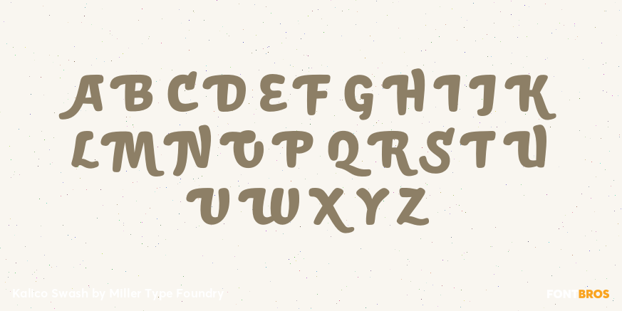 Kalico Swash Font Poster #1