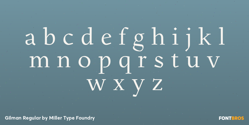 Gilman Regular Font Poster #3