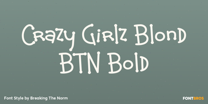 Crazy Girlz Blond BTN Bold Poster