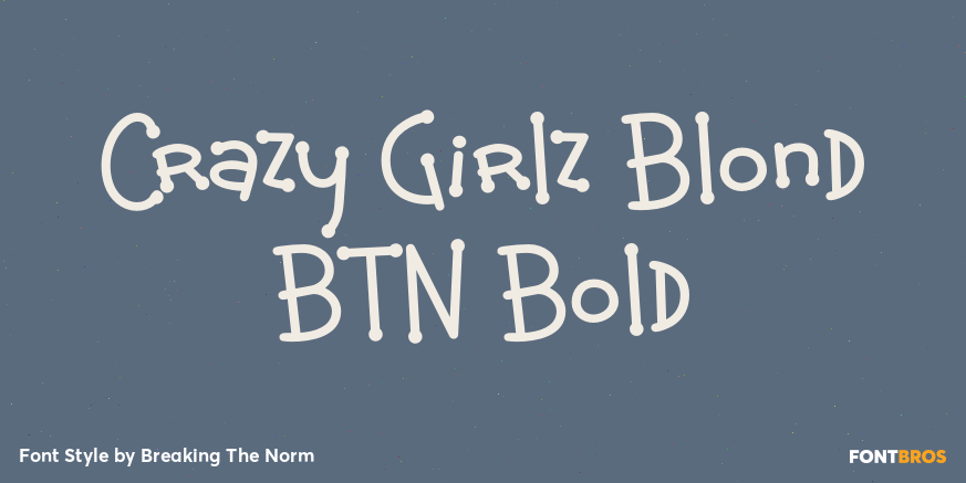 Crazy Girlz Blond BTN Bold Poster