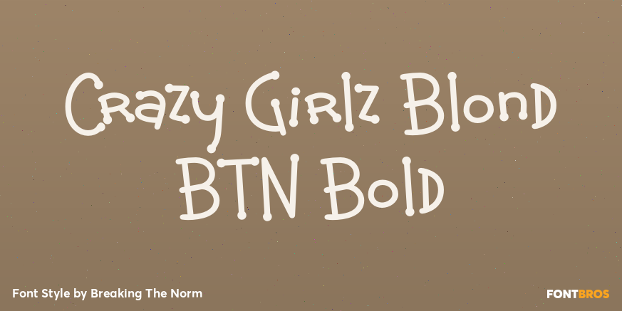 Crazy Girlz Blond BTN Bold Poster