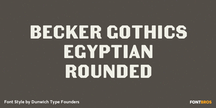 Becker Gothics Egyptian Rounded Poster