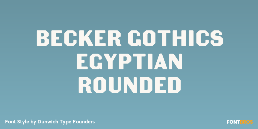 Becker Gothics Egyptian Rounded Poster