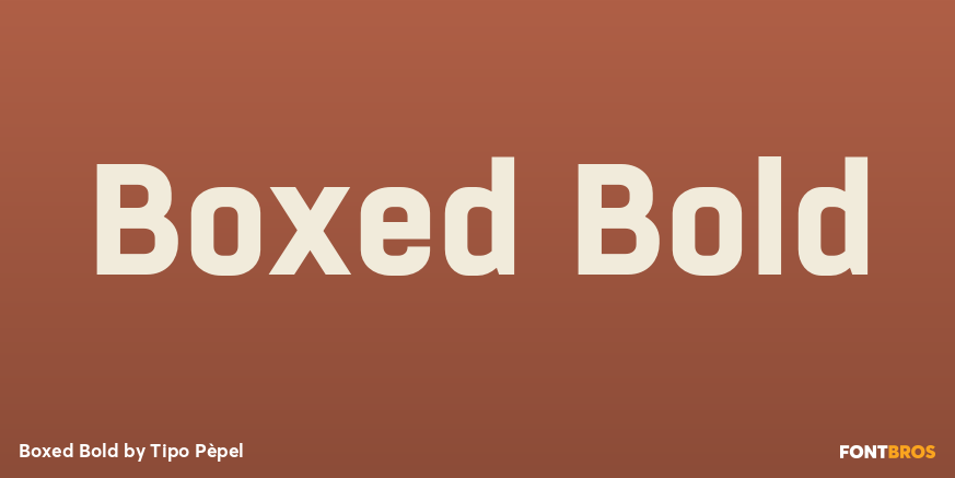 Boxed Bold Font Poster #1