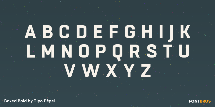 Boxed Bold Font Poster #2