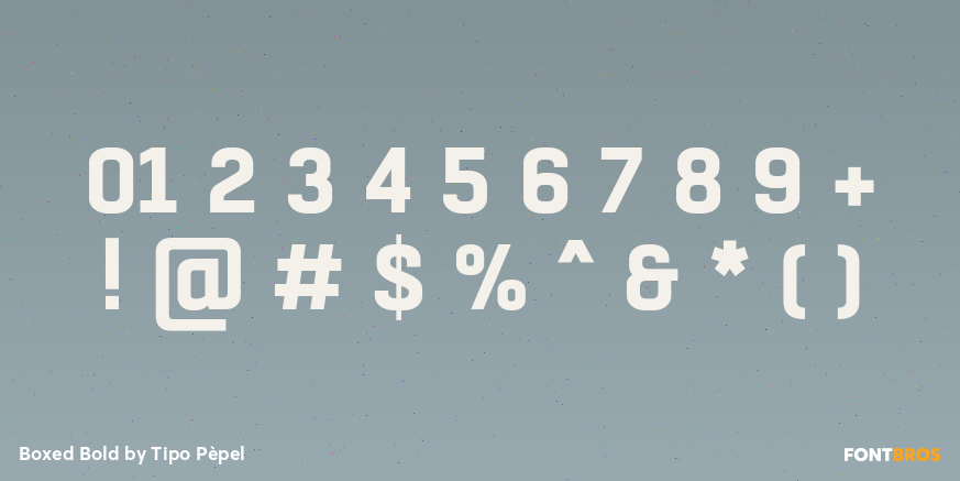 Boxed Bold Font Poster #4