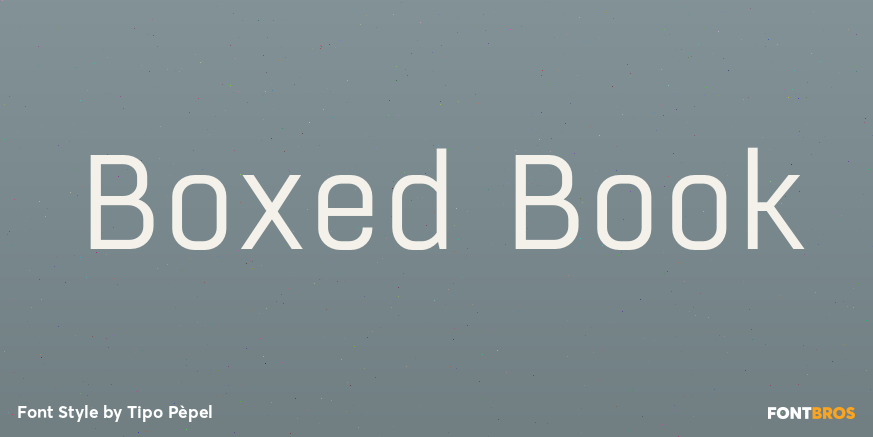 Boxed Book Font Poster #1