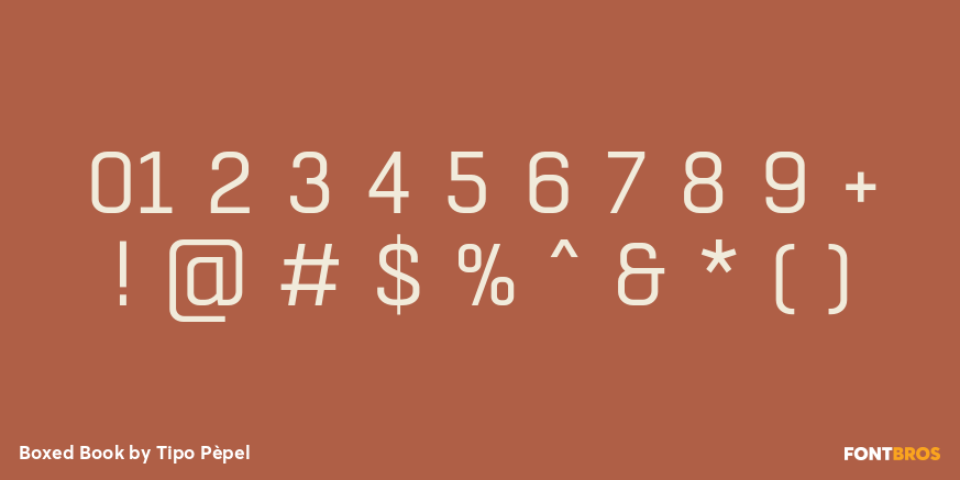 Boxed Book Font Poster #1